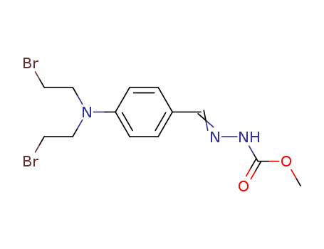 Hydrazinecarboxylicacid, 2-[[4-[bis(2-bromoethyl)amino]phenyl]methylene]-, methyl ester cas  27420-81-1