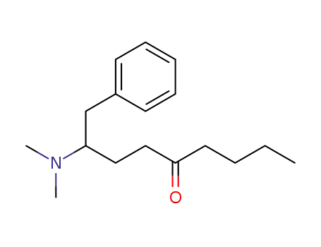 Molecular Structure of 27820-12-8 (2-(Dimethylamino)-1-phenyl-5-nonanone)