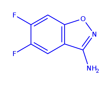 Molecular Structure of 280574-98-3 (1,2-Benzisoxazol-3-amine,5,6-difluoro-(9CI))