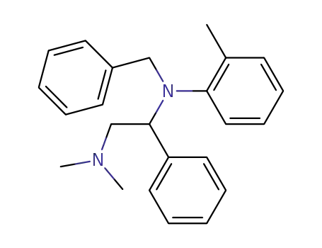 Molecular Structure of 2743-21-7 (α-(Dimethylaminomethyl)-N-(o-tolyl)-N-benzylbenzenemethanamine)