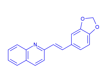 2-(2-(1,3-Benzodioxol-5-yl)vinyl)quinoline