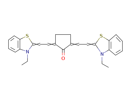 Cyclopentanone,2,5-bis[2-(3-ethyl-2(3H)-benzothiazolylidene)ethylidene]-