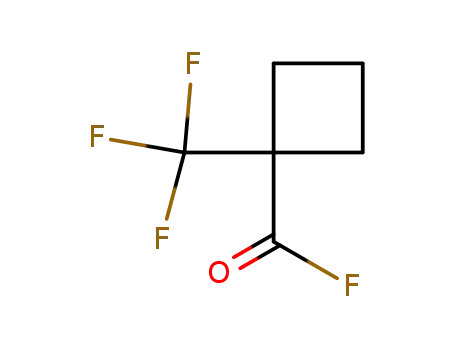 Molecular Structure of 277756-42-0 (Cyclobutanecarbonyl fluoride, 1-(trifluoromethyl)- (9CI))