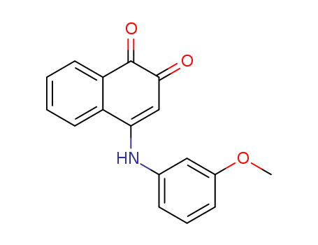 1,2-Naphthalenedione,4-[(3-methoxyphenyl)amino]-