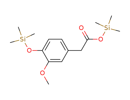 Molecular Structure of 37148-61-1 (4-(Trimethylsilyloxy)-3-methoxybenzeneacetic acid trimethylsilyl ester)