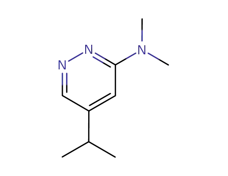 Molecular Structure of 27772-40-3 (Pyridazine, 3-(dimethylamino)-5-isopropyl- (8CI))