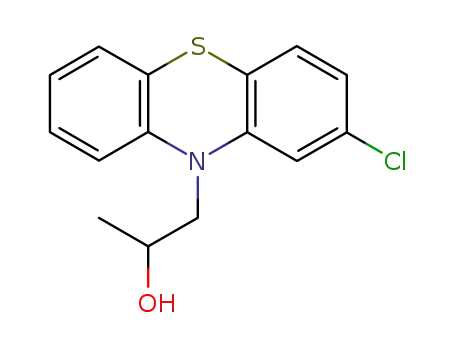 Molecular Structure of 2799-78-2 (1-(2-chloro-10H-phenothiazin-10-yl)propan-2-ol)