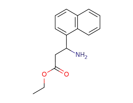 Molecular Structure of 275826-33-0 (3-amino-3-(1-naphthyl)propionic acid ethyl ester)