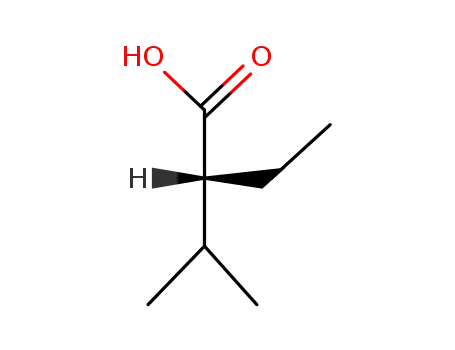 Molecular Structure of 56006-49-6 ((R)-ethyl-isopropyl-acetic acid)