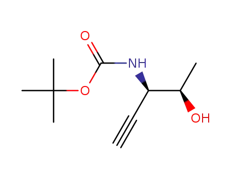 Molecular Structure of 275388-11-9 (Carbamic acid, [(1R)-1-[(1R)-1-hydroxyethyl]-2-propynyl]-, 1,1-dimethylethyl)