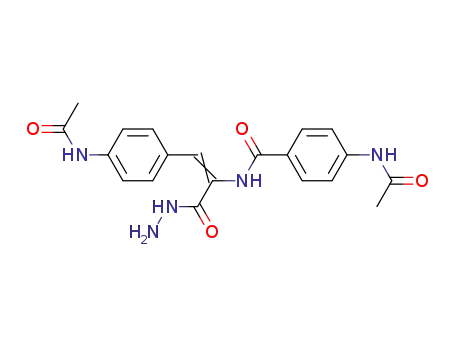 Molecular Structure of 28272-07-3 (4-acetamido-N-[(Z)-2-(4-acetamidophenyl)-1-(hydrazinecarbonyl)ethenyl] benzamide)