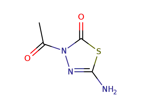 1,3,4-Thiadiazol-2(3H)-one, 3-acetyl-5-amino- (9CI)
