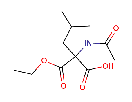 프로판디오익산, (아세틸아미노)(2-메틸프로필)-, 모노에틸 에스테르 (9CI)