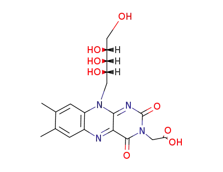 Molecular Structure of 28714-80-9 (3-carboxymethylriboflavin)