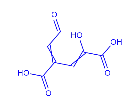 Molecular Structure of 28345-81-5 ((2E)-2-[(E)-2-hydroxyethenyl]-4-oxopent-2-enedioic acid)