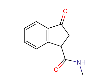 Molecular Structure of 28455-46-1 (1-Indancarboxamide,  N-methyl-3-oxo-  (8CI))