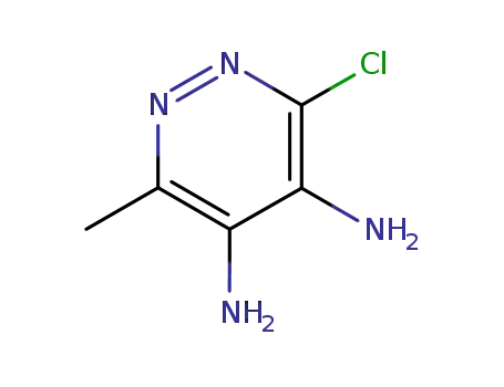 Molecular Structure of 28682-88-4 (Pyridazine,  4,5-diamino-3-chloro-6-methyl-  (8CI))