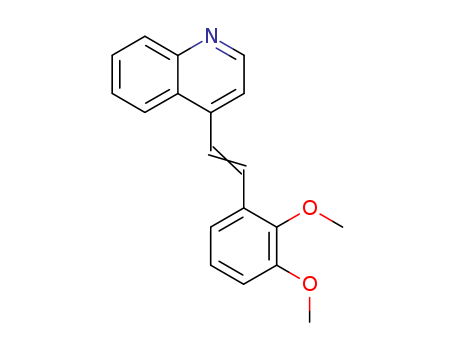 Quinoline,4-[2-(2,3-dimethoxyphenyl)ethenyl]- cas  2859-54-3
