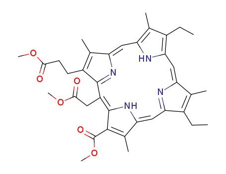 21H,23H-Porphine-2-propanoicacid,8,13-diethyl-18-(methoxycarbonyl)-20-(2-methoxy-2-oxoethyl)-3,7,12,17-tetramethyl-,methyl ester (9CI)