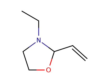Molecular Structure of 28467-85-8 (2-ethenyl-3-ethyl-1,3-oxazolidine)
