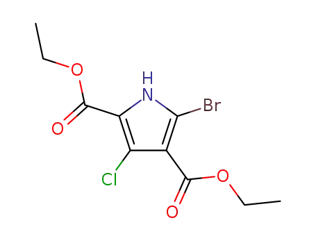 5-bromo-3-chloro-pyrrole-2,4-dicarboxylic acid diethyl ester