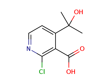 3-Pyridinecarboxylic acid, 2-chloro-4-(1-hydroxy-1-methylethyl)-