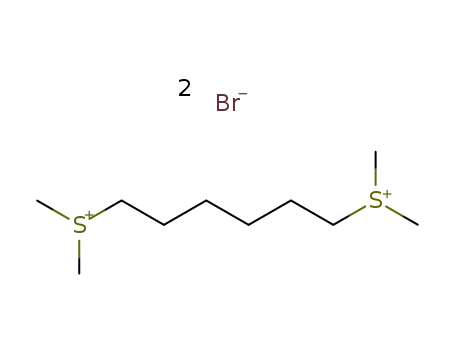 Molecular Structure of 28335-55-9 (hexane-1,6-diylbis(dimethylsulfonium) dibromide)
