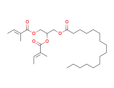 (+/-)-2,3-di[(E)-2-methyl-2-butenoyloxy]propyl n-hexadecanoate
