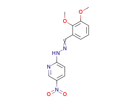 Molecular Structure of 28129-68-2 (2-[2-(2,3-dimethoxybenzylidene)hydrazinyl]-5-nitropyridine)