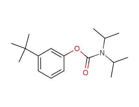 Molecular Structure of 28460-10-8 (N,N-Diisopropylcarbamic acid 3-tert-butylphenyl ester)