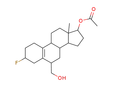 Molecular Structure of 28344-54-9 (3α-Fluoro-6β-(hydroxymethyl)estr-5(10)-en-17β-ol 17-acetate)