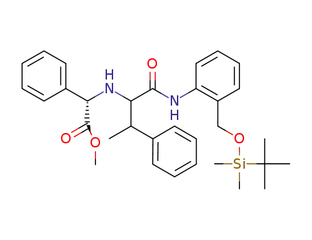 Benzeneacetic acid, alpha-[[1-[[[2-[[[(1,1-dimethylethyl)dimethylsilyl]oxy]methyl]phenyl]amino]carbonyl]-2-phenylpropyl]amino]-, methyl ester, (alphaS)- (9CI)