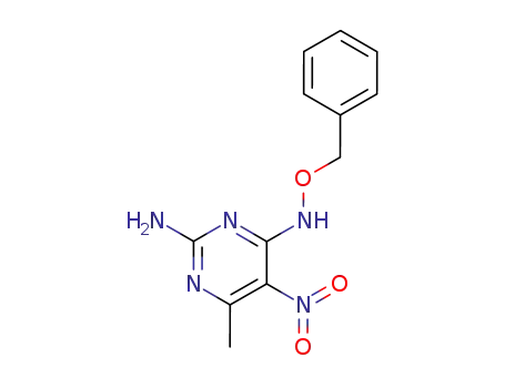 <i>N</i><sup>4</sup>-benzyloxy-6-methyl-5-nitro-pyrimidine-2,4-diyldiamine