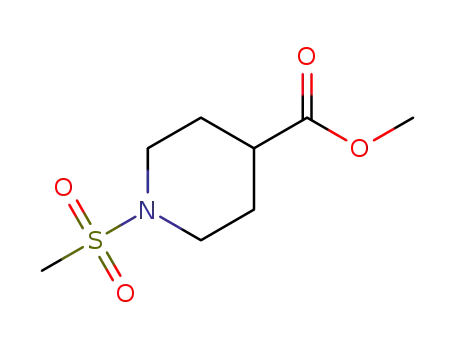 Molecular Structure of 320424-42-8 (Methyl 1-(methylsulphonyl)piperidine-4-carboxylate)