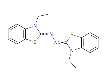 Molecular Structure of 2814-60-0 ((2Z)-3-ethyl-2-[(2E)-(3-ethyl-1,3-benzothiazol-2(3H)-ylidene)hydrazono]-2,3-dihydro-1,3-benzothiazole)