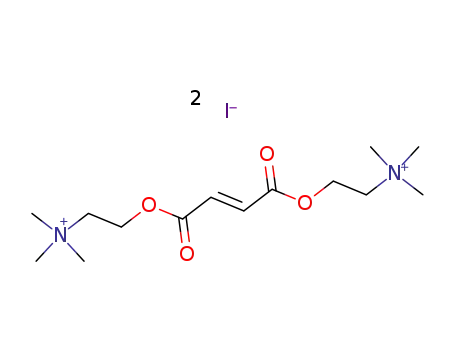 Molecular Structure of 28173-47-9 (trimethyl-[2-[(Z)-3-(2-trimethylammonioethoxycarbonyl)prop-2-enoyl]oxy ethyl]azanium diiodide)