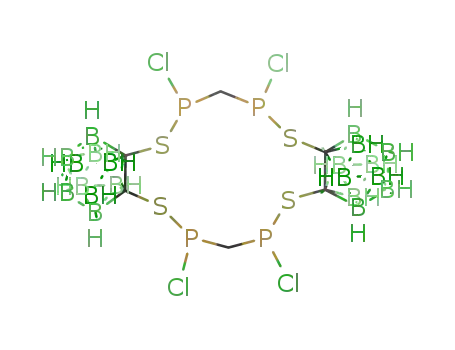 2,4,9,11-tetrachloro-6,7,13,14-bis[1,2-dicarba-closo-dodecaborano<sup>(12)</sup>]-2,4,9,11-tetraphospha-1,5,8,12-tetrathiacyclotetradecane