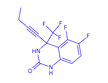 4-but-1-yn-1-yl-5,6-difluoro-4-(trifluoromethyl)-3,4-dihydroquinazolin-2(1H)-one