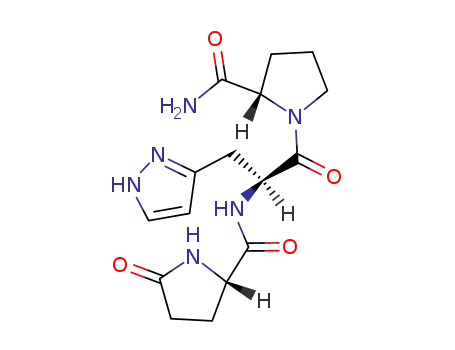 Molecular Structure of 28398-28-9 (thyrotropin-releasing hormone, beta-(pyrazolyl-1)-Ala(2)-)