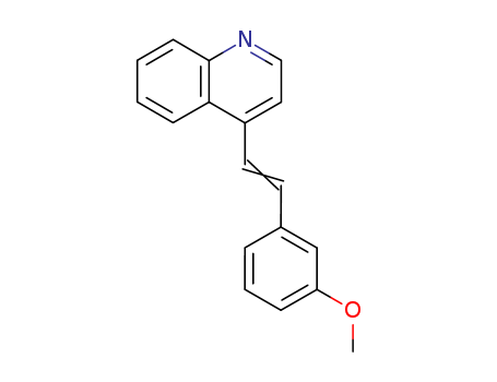 Quinoline,4-[2-(3-methoxyphenyl)ethenyl]- cas  2859-56-5