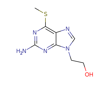 9H-Purine-9-ethanol,2-amino-6-(methylthio)- cas  2852-30-4