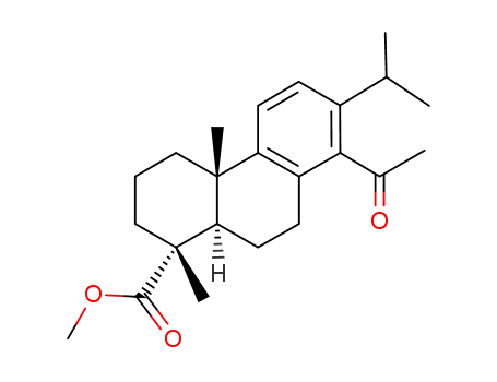 13-isopropyl-14-acetyl-podocarpatrien-(<i>C</i>)-oic acid-<sup>(15)</sup>-methyl ester
