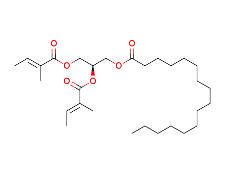 (R)-2,3-di[(E)-2-methyl-2-butenoyloxy]propyl n-hexadecanoate