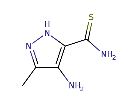 피라졸-3-카르복사미드, 4-아미노-5-메틸티오-(8CI)