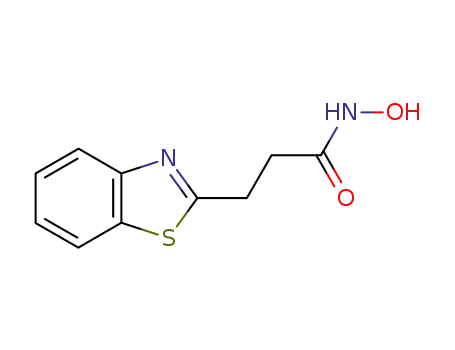 Molecular Structure of 21344-60-5 (2-Benzothiazolepropanamide,N-hydroxy-(9CI))