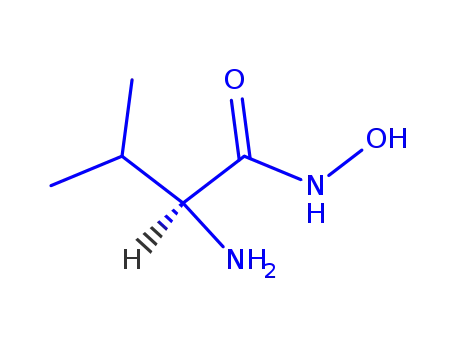 Molecular Structure of 28664-96-2 (N-hydroxyvalinamide)