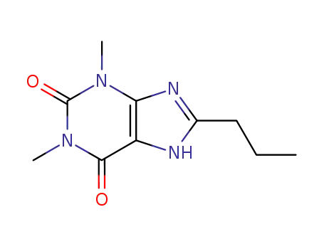 Molecular Structure of 2850-41-1 (1,3-Dimethyl-8-propyl-1H-purine-2,6(3H,7H)-dione)