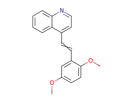 Quinoline,4-[2-(2,5-dimethoxyphenyl)ethenyl]- cas  2859-52-1