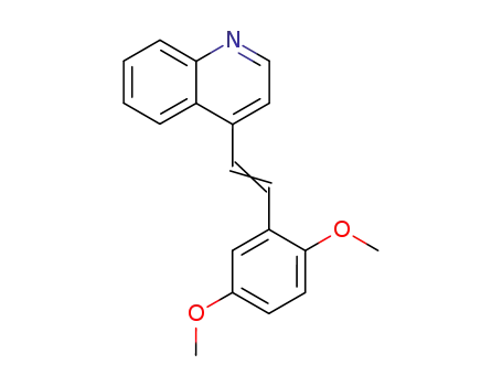 Molecular Structure of 2859-52-1 (4-[2-(2,5-dimethoxyphenyl)ethenyl]quinoline)