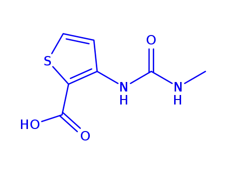 Molecular Structure of 213390-51-3 (2-Thiophenecarboxylicacid,3-[[(methylamino)carbonyl]amino]-(9CI))